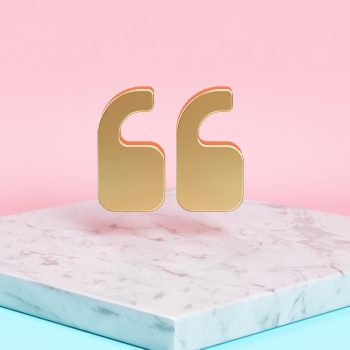 Golden,Quote,Left,Icon,On,The,Candy,Background,.,3d